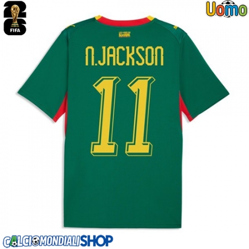 Maglie da calcio Senegal Nicolas Jackson #11 Seconda Maglia Mondiali 2026  Manica Corta